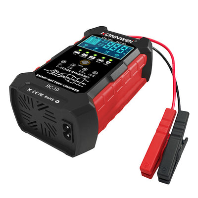 LinkMejor 12V 10A & 24V 5A Smart Automatic Battery Charger  & Pulse Repair Tool 100-240V/50-60Hz