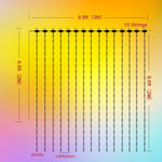 LinkMejor Smart RGB LED Curtain Light Strings Bluetooth APP Control Remote Control IP68 Waterproof Holidays Wedding Decorations