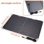 LinkMejor 12V 60W Folding Solar Panel 30A 60A 100A Waterproof Outdoor Battery Charger for Mobile Phones Power Bank Camera Tablet PC Car With PD QC3.0 MTTP Controller