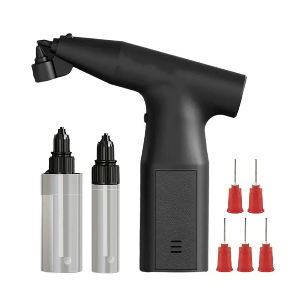 P-01/P-02 Electric Spray Gun Kit 1/3-Speed 0.3/0.5mm Nozzles 24ML/60ML PA Bottles 0.04MPa 7L/8L Airflow Rechargeable Cordless