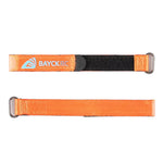 LinkMejor Velcros Cable Tie Battery Strap Anti-Slip Metal Buckle Reusable Magic Hook Loop Tie
