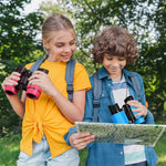 IPRee 4x30 Kids Binoculars for Age 3-12 Years Boys Girls Hunting Folding Small Telescope Birthday Gifts Educational Camping Outdoor