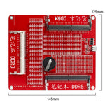 HMT-BT07 Laptop Memory Tester DDR3/DDR4/DDR5 3-In-1 LED Indicator Board Micro-USB 145x125mm 75.5g PCB/Open/Short Check