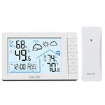 LinkMejor Weather Station Digital Thermometer Hygrometer Clock Small Weather Station Electronic Thermometer And Hygrometer With Temperature Humidity Time And Week Function