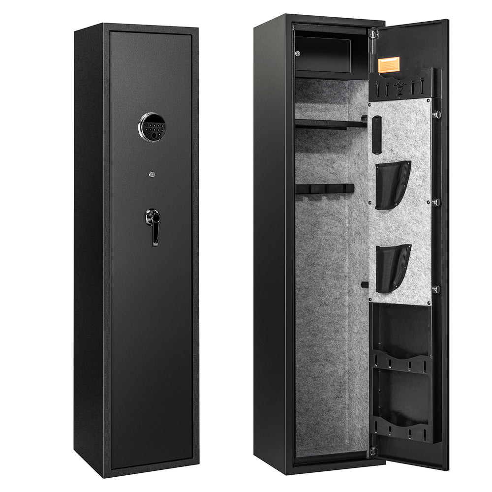 Blacksmith Multifunctional Home Safe with Fingerprint and Electronic Keypad Unlock - Protect Your Valuables