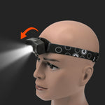 Wave Sensor Inductive Headlight Outdoor Cycling Headlamp USB Charging Night Running Head Light LED Strong Light Night Fishing Light