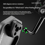 LinkMejor Bicycle Rearview Mirror 360° Adjustable Anti-glare HD MTB Handlebar Reflective Mirror for Riding Safety