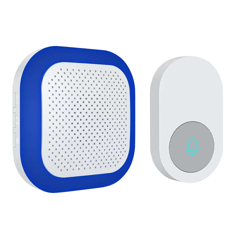 Smart Wireless Doorbell 200-300m Long-Distance 4 Levels Volume Adjustable 38 Ringtones 7 Colors Lighting Ultra-Long battery Waterproof Plug&Play Music Doorbell