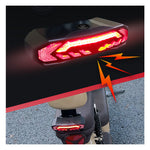 LinkMejor Smart Brake Sensing Bike Taillight 1500mAh Battery Adjustable Parameters Alarm Rear Light 6 Light Modes USB-C Rechargeable IP65 Waterproof Bicycle Rear Light with 110dB Horn Wireless Remote