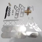 NikolaToy Mini Stirling Engine Upgraded Model Aircraft DIY Assembly Kit Creative Desktop Ornaments Decoration Science Discovery Toys