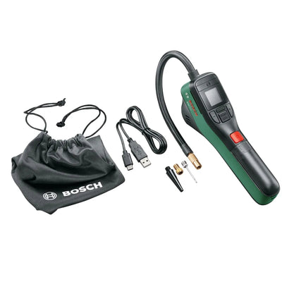 for Bosch Cordless Air Pump EasyPump Digital Display USB-C Rechargeable Mini Compressor Portable Tire Inflator Bike Motorcycle Car up to 150 PSI LED Light