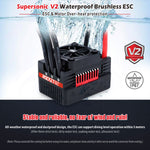 Surpass Hobby Rocket V2 Waterproof 50A/60A/90A/110A Brushless ESC for 1/10 RC Car Vehicles Model Parts