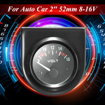 Green Shell 2  52mm Car Voltage Gauge Voltmeter Universal Pointer Voltmeter Automotive Automatic Measuring Range