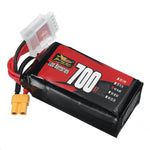 LinkMejor 4S 14.8V 700mAh 105C 10.36Wh LiPo Battery XT30 Plug for RC Helicopter Airplane