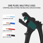 Automatic Wire Stripper Multifunctional 2 in 1 Tool Precision Steel Blades Adjustable Length 0.2-6mm² Stripping Cutting Lightweight Electricians Wire Tool
