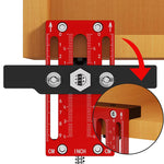Upgrade Cabinet Door Mounting Jig Cabinet Door Rebouder Drill Locator Aluminum Alloy Installation Positioner Cabinet Hardware Jig For Framed Frameless Cabinets 10-85mm Thickness