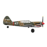 LinkMejor P-40 P40 Fighter V2 400mm Wingspan 2.4GHz 4CH EPP 6-Axis Gyro One-Key U-Turn Aerobatic RC Airplane BNF/RTF for Trainer Beginner