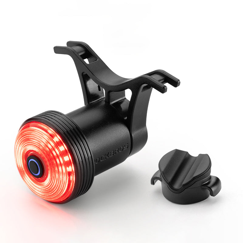 LinkMejor Q0 Qzero Bicycle Taillight Smart Auto High Brightness Brake Sensing Waterproof LED USB Charging Bike Rear Light for Mountain Road Night Ride