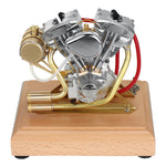 OKMO Shovel Head R31 V2 4.2CC V-Twin 2 Cylinder 4-Stroke Motorcycle Gas Engine Model ICE Ready to Run Science Discovery Toy