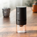 Comfook Electric Coffee Grinder Cafe Automatic Coffee Beans Mill Conical Burr Grinder Machine for Home Travel Portable USB Rechargeable