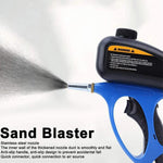 Manual Sandblasting Gun Ergonomic Design with Stainless Steel Nozzle Quick Connect for Precise Rust Removal and Surface Preparation