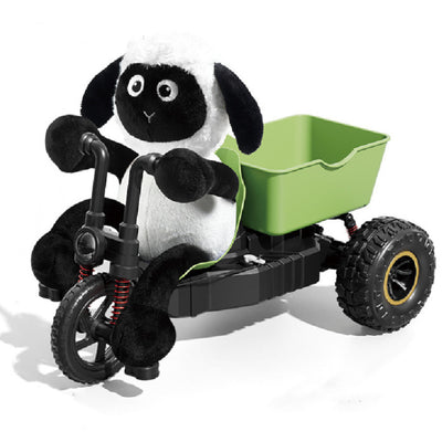 XN Toys 2880 RTR 2.4G RC Car Little Lamb Tricycle Crazy Fun Drift Stunt High Speed Racing LED Light Full Proportional Remote Control Cartoon Sheep Cycling Vehicles Modes