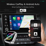 LinkMejor Q1AQ 3in1 Wireless CarPlay Android Auto Adapter MirrorLink / AirPIay Screen Mirroring USB Dog Bluetooth 5.0 Plug and Play