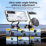 T28 Magnetic Mobile Phone Holder 360° Rotating Vacuum Suction Cup Strong Magnetic Adsorption Car Phone Mount Stand