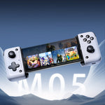 LinkMejor M05 Wired Type-C Mobile Phone Controller bluetooth Stretchable Mobile Gamepad with Hall Linear Triggers 3D Joystick Support Vibration Turbo Function 100-173mm Extendable