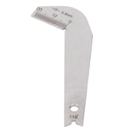 118° Drill Bit Angle Gauge Stainless Steel Drill Point Sharpening Gauge 0-20Mm for Machinist 0.5mm Sharpener Measuring Tool