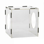 Clear Acrylic Grinding Dust Box Transparent Design 200x200x200mm 200x180x300mm Easy Assembly Polishing Buffing Engraving Dust Proof