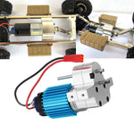 1PC Metal Transfer Gear Case w/370 Motor for LinkMejor B-16 B-24 B-36 C24 JJRC Q60 Q61 4WD 6WD RC Car