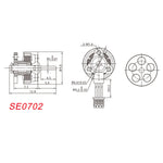 1.46g Super Light Happymodel SE0702 0702 23000KV 26000KV 28000KV 1S Brushless Motor for Mobula6 ELRS DIY 65mm / 75mm Whoop RC Drone FPV Racing