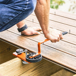 Deck Lever Tool Board Bending Straightening Locking Composite Material Multi Joist Compatibility Grooved Deck Fastening Dense Hardwood Pressure Treated Wood Installation Tool Lightweight Sturdy