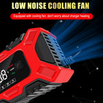 LinkMejor 12V 6A Large Screen Digital Display Battery Charger Pulse Repair for Car Motorcycle Dry Water Lead-acid Batteries