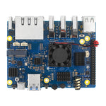 LinkMejor 5 Plus Cooling Fan Aluminum Heat Sink Dissipation with Thermal Pads CPU Chip Cooling for OPI 5 Plus Board