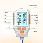 SGS12 3-in-1 SGS15 7-in-1 Soil Analyzer Measures Moisture Temperature pH EC Fertility Light Air Temperature Foldable Digital Display