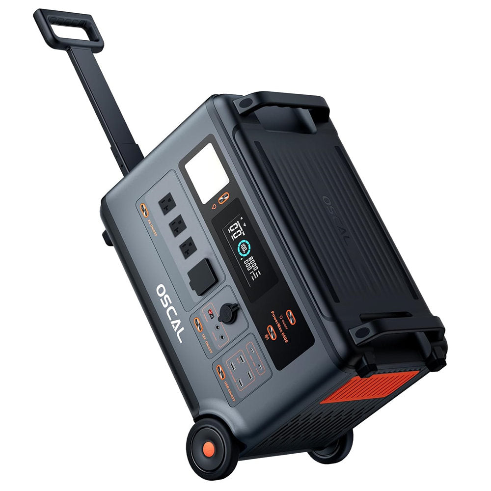 Blackview OSCAL PowerMax 6000 PM6000 3600Wh Portable Power Station LiFePO4 Solar Generator with AC Outlets,  for Home Use, Outdoor Camping, RV Trip