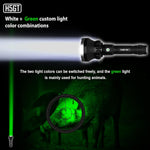 LinkMejor H5GT 2000lm 1000m Multi-Color Flashlight High-Performance Long-Range Searching LED Torch High-Power Infrared Tactical Flashlight for Night Observation Tactical Tasks