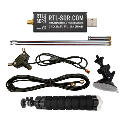 LinkMejor Blog V3 RTL SDR R820T2 RTL2832U 1PPM TCXO SMA Software Defined Radio 500 kHz-1.7 GHz Dipole Antenna
