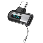 6A Type-C OTG Adapter 120W Fast Charging Digital Display USB-C to C Converter 480Mbps Data Transfer PD Compatible Aluminum Alloy for Phone Laptop Tablet