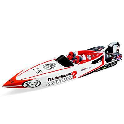 LinkMejor Hobby 1148 WARRIOR2 50km/h 86cm Fiberglass Brushless RC Boat Hobbywing ESC Water Cooling High Speed Racing Ship External Stern Engine Remote Control Vehicles Models Toys Outboard Drive System Version