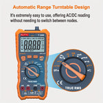 LinkMejor T28B TRMS Digital Multimeter 6000 Counts True RMS 20A Input AC DC Voltage Current Resistance Temperature Continuity Capacitance Measurement Battery Powered Non Slip