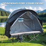 Xmund Single Soldier Tent Outdoor Camping Cycling Simple Tent Storage Room Tent 1person Carport Anti-tear 210D Oxford Silver Coated Portable Waterproof