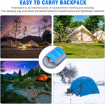 2200g Camping Sleeping Bag For -10~20℃ Temperature, Ultralight Waterproof 4 Season Warm Envelope Backpacking Sleeping Bags for Outdoor Traveling Hiking