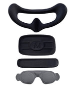 WLYL Protective Cover Soft Face Plate Comfortable Pad Flight Goggles Sponge Foam Mask Padding + Forehead and Backhead Padding Set For DJI Avata2 Goggles 3