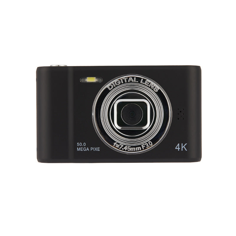 4K Digital Camera Travel Selfie Camara 50 Megapixels HD Photography 2.4inch Screen Entry-Level Kids School Selfie Mini Retro Cam