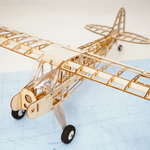 LinkMejor J3 Cub 1010mm Wingspan Balsa Wood RC Airplane Trainer KIT