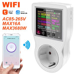 LinkMejor Digital Wattmeter EU Plug 220V AC Power Meter Electricy consumption Energy Meter Power Kilowatt Wattage Electricity Meter