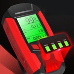 LinkMejor 3-in-1 350LM COB Bike Light + USB Horn Lamp + Speed Meter LCD Screen 5-Modes Waterproof Bicycle Headlight With Horn